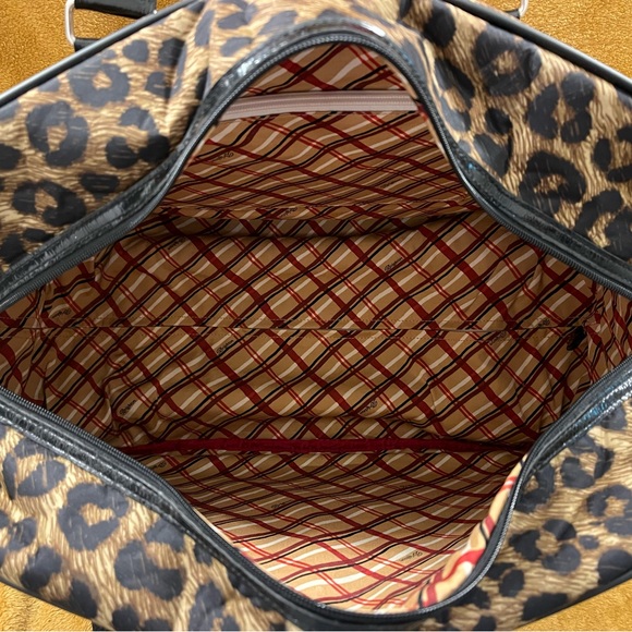 BRIGHTON AFRICA STORIES COLLECTION LEOPARD PRINT ROLLING WEEKENDER BAG - Picture 10 of 14